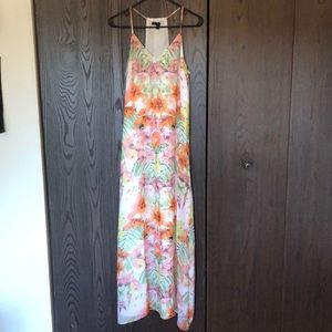NWOT banana republic tropical maxi dress 8